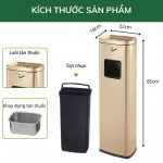 Cây gạt tàn thuốc lá inox mạ vàng CGTCN-02V