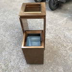 Thùng rác sảnh có gạt tàn HTIV02-GT-V