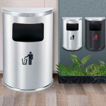 Thùng rác inox bán nguyệt HTI-91C