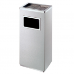 Thùng rác inox chữ nhật có gạt tàn HTI31-GT