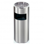 Thùng rác inox tròn có gạt tàn Ø25 HTI1A24