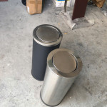 Thùng rác inox tròn nắp lật Ø25 HTI25-B4