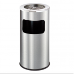 Thùng rác inox tròn có gạt tàn Ø30 HTI-GT-130