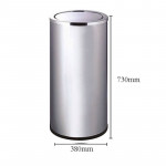 Thùng rác inox tròn nắp lật Ø38 HTI38-B