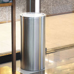 Thùng rác inox tròn nắp lật Ø38 HTI38-B