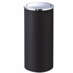 Thùng rác tròn sơn đen nắp lật Ø38 HTS38-B