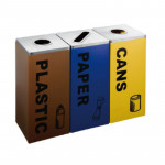 Thùng rác phân loại 3 ngăn HTI3N07