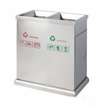 Thùng rác inox 2 ngăn HTI2N10B