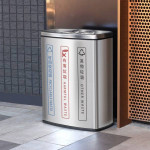 Thùng rác inox phân loại 3 ngăn HTI3N16
