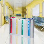 Thùng rác inox 4 ngăn TRI4N