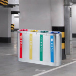 Thùng rác inox 2 ngăn TRI-2