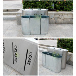 Thùng rác inox phân loại 3 ngăn TRI3N