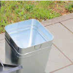 Thùng rác sơn màu 2 ngăn không gạt tàn HTI2N63