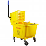 Xe vắt nước lau nhà 1 xô 24L màu vàng HT08079