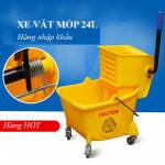 Xe vắt nước lau nhà 1 xô 24L màu vàng HT08079