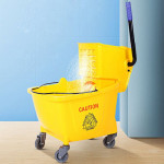 Xe vắt nước lau nhà 1 xô 32L màu vàng HT08080