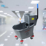 Xe vắt nước lau nhà 1 xô 32L màu ghi HT08082