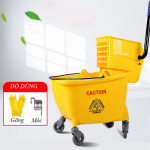 Xe vắt nước lau nhà 1 xô 36L màu vàng HT08070-Y