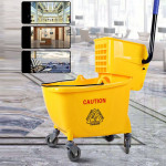Xe vắt nước lau nhà 1 xô 36L màu vàng HT08070-Y