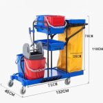 Xe dọn vệ sinh đa năng HT08173-G