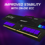 RAM Kingston FURY Beast RGB 16GB (1x16GB) DDR5 6000Mhz (KF560C36BBE2A-16)