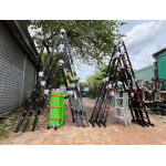 Thang nhôm rút lồng khóa đúc Benboo 5 bậc