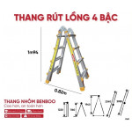 Thang nhôm rút lồng Benboo Slide 4 bậc