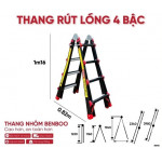 Thang nhôm rút lồng Benboo Slide 4 bậc