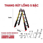 Thang nhôm rút lồng Benboo Slide 5 bậc