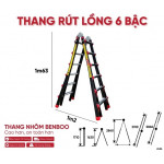 Thang nhôm rút lồng Benboo Slide 6 bậc