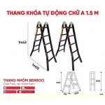 Thang nhôm Benboo chữ A khóa tự động 5 bậc