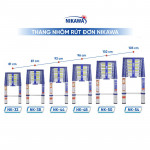Thang nhôm rút đơn Nikawa NK-32