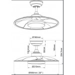 Quạt trần Magari XUFO22T