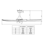 Quạt trần Benny Amore Enterno BF-C54HE B