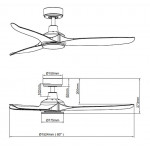Quạt trần Stella BDC60RM màu trắng