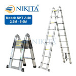 Thang nhôm rút đôi chữ A đa năng Nikita NKT-AI50
