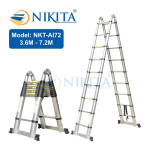 Thang nhôm rút đôi chữ A đa năng Nikita NKT-AI72