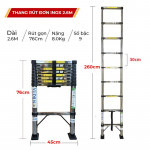 Thang rút đơn Inox chống trượt Nikita ID26
