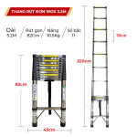 Thang rút đơn Inox chống trượt Nikita ID32