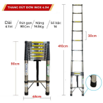 Thang rút đơn Inox chống trượt Nikita ID41