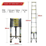 Thang rút đơn Inox chống trượt Nikita ID44