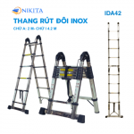 Thang rút đôi Inox chống trượt Nikita IDA42