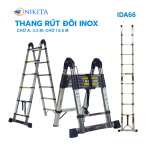 Thang rút đôi Inox chống trượt Nikita IDA66