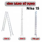 Thang nhôm khóa tự động Nikita Nika15
