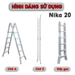 Thang nhôm khóa tự động Nikita Nika20