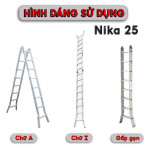 Thang nhôm khóa tự động Nikita Nika25