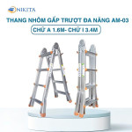 Thang nhôm trượt gấp gọn đa năng Nikita AM03