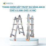 Thang nhôm trượt gấp gọn đa năng Nikita AM04