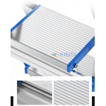 Thang ghế khung nhôm bậc nhôm màu xanh Nikita DL06