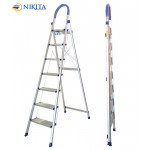 Thang ghế khung nhôm bậc nhôm màu xanh Nikita DL07